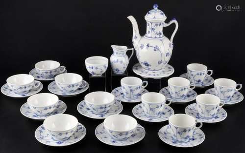 Royal Copenhagen Musselmalet coffee tea set for 7 persons, K...