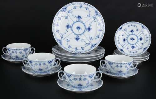 Royal Copenhagen Musselmalet dining service for 4 Persons, S...