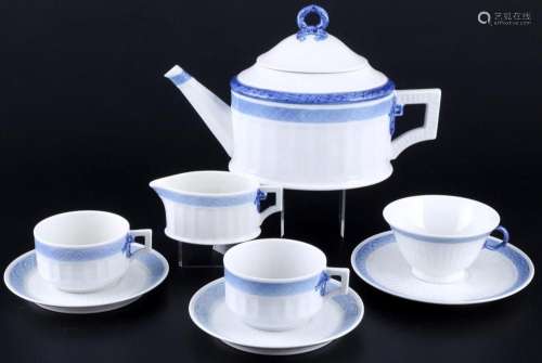 Royal Copenhagen Blue Fan tea set, Tee - Dejeuner,