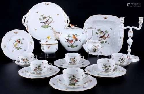 Herend Rothschild tea service for 5 persons, Teeservice für ...