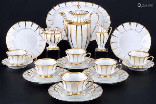 Fürstenberg Grecque Athena coffee service for 6 persons, Kaf...