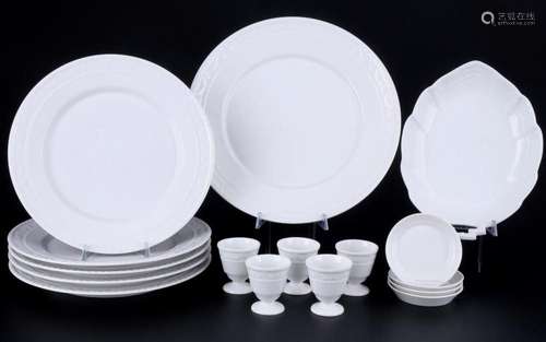 KPM Berlin Kurland dinner porcelain set for 5 persons, Speis...