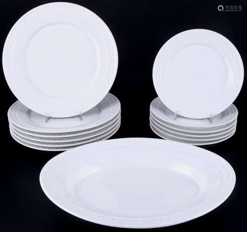 KPM Berlin Kurland 6 dinner plates and 6 dessert plates with...