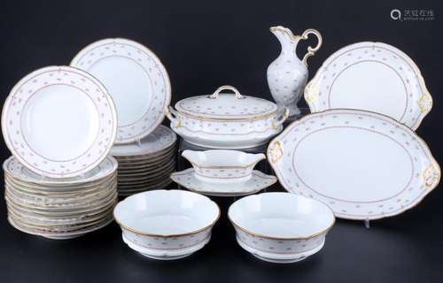 Limoges Gilda dinner service for 12 persons, Speiseservice f...