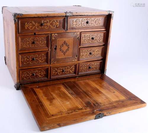 Wooden cabinet 19th century, Kabinettschrank 19. Jahrhundert...