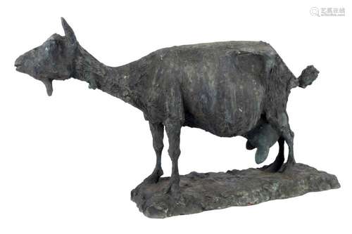 Clemens Pasch (1910-1985) bronze large goat, 67 cm, große Zi...