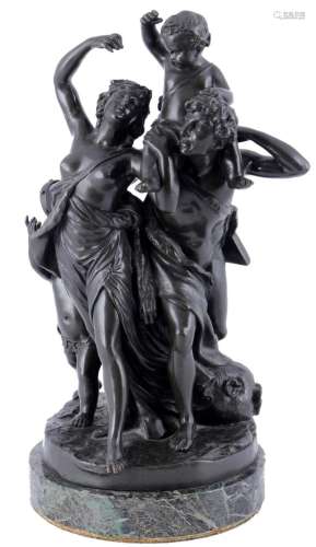 Clodion (1738-1814) bronze The Triumph of Bacchus, Der Trium...