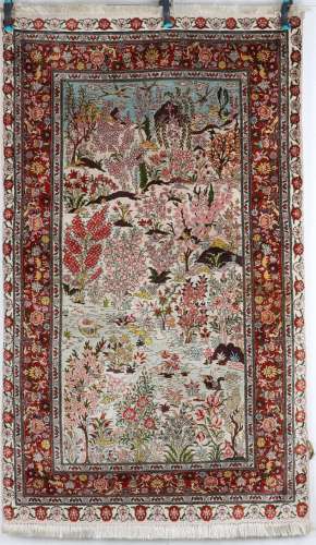Silk carpet, Seidenteppich,