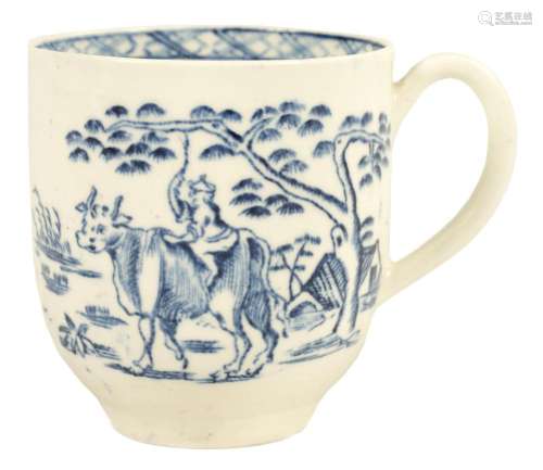 AN 18TH CENTURY EARLY DERBY PORCELAIN COFFEE CUP