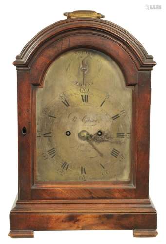LE GRAVE, LONDON. A GEORGE III DOUBLE FUSEE BRACKET CLOCK