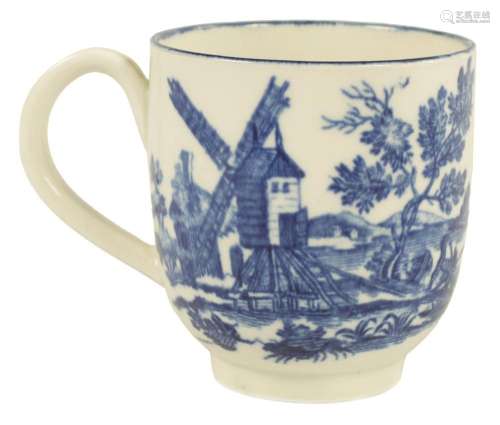 AN 18TH CENTURY WORCESTER PORCELAIN COFFEE CUP