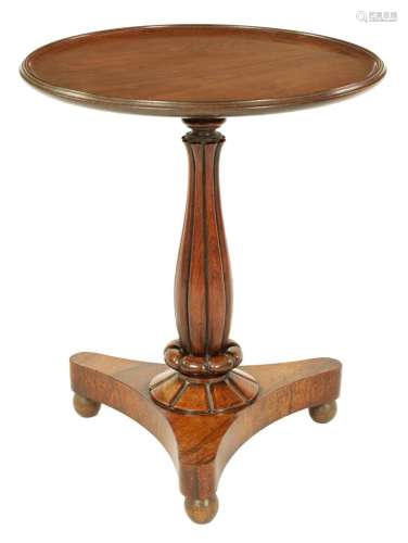 A WILLIAM IV ROSEWOOD AND MAHOGANY OCCASIONAL TABLE