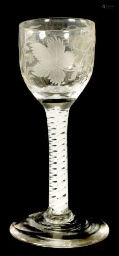 A GEORGIAN WINE GLASS