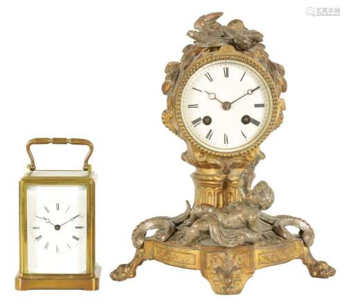 TWO 19TH CENTURY FRENCH CLOCKS