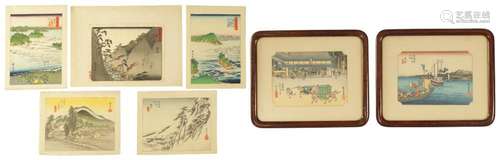 A COLLECTION OF SIX JAPANESE WOODBLOCK PRINTS