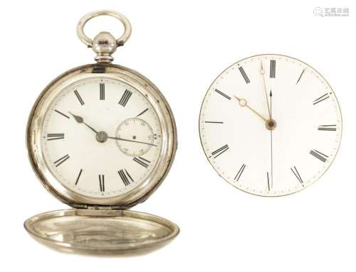 AN EARLY 19TH CENTURY QUARTER REPEATING POCKET WATCH MOVEMEN...