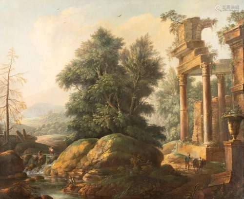 PIERRE ANTOINE PATEL CAPRICCIO MIT ANTIKEN RUINEN IN EINER S...