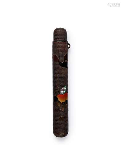 TESSHIN A Lacquer-Decorated Kiseruzutsu (Pipe Case)Edo perio...