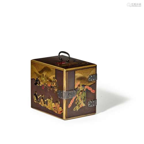 A SMALL LACQUER KODANSU (CABINET) Edo period (1615-1868), 19...