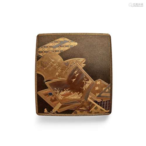 A GOLD-LACQUER SUZURIBAKO (WRITING BOX) Edo period (1615-186...