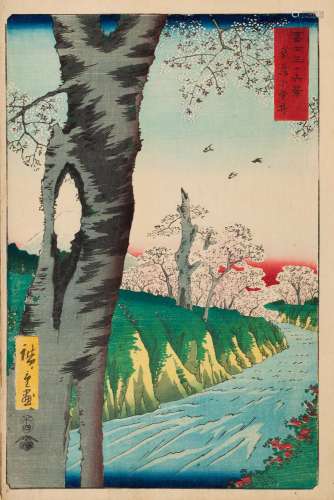 Utagawa Hiroshige (1797-1858) A Set of 37 Woodblock PrintsEd...