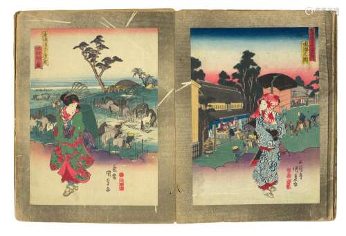 UTAGAWA KUNISADA (1786-1864) Edo period (1615-1868), 1853