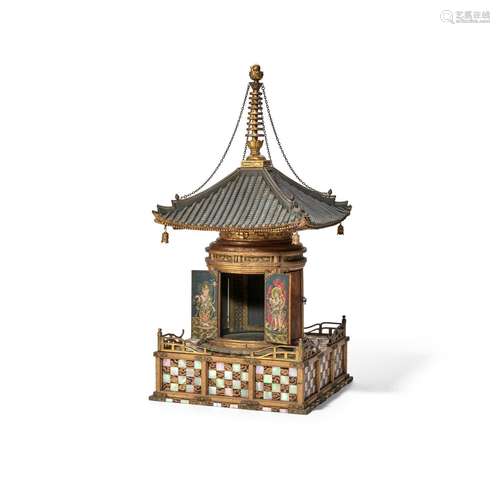 A MANY-JEWELED STUPA RELIQUARY Edo period (1615-1868), 18th/...