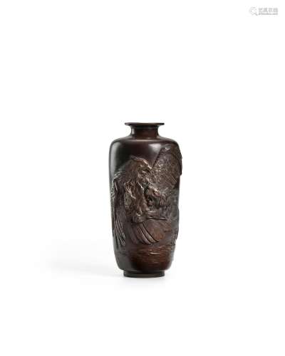 GENRY&#362;SAI SEIYA (ACTIVE 1880s-1890s) A Bronze VaseM...