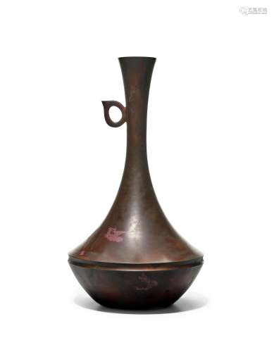 TSUDA EIJU (1915-2000) A Bronze Flower VaseShowa era (1926-1...