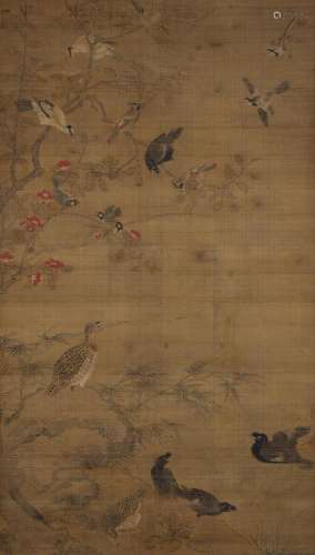 ANONYMOUS (17TH/18TH CENTURY) Birds in a Tree Joseon dynasty...