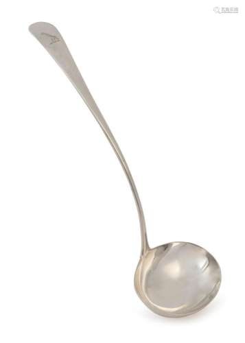 A Georgian sterling silver ladle by Peter, Ann and William B...