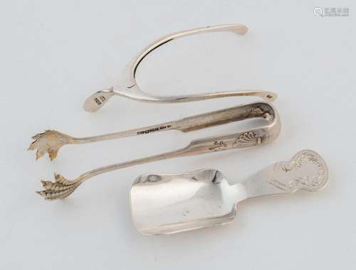 Novelty wishbone sugar nips by Levi & Salaman of Birming...