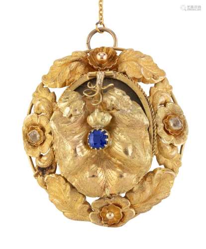 An imposing antique Colonial Australian yellow gold oval bro...