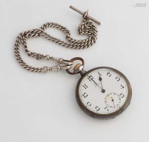OMEGA antique pocket watch with Arabic numerals, subsidiary ...