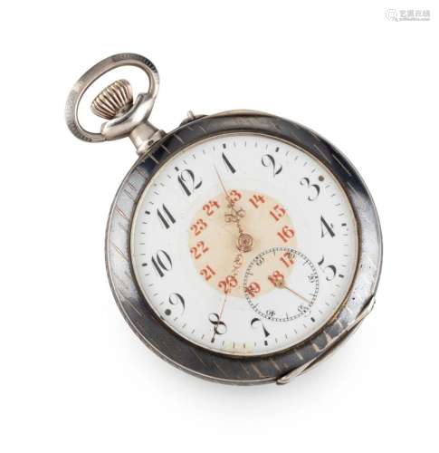 An antique Continental silver and niello cased pocket watch ...
