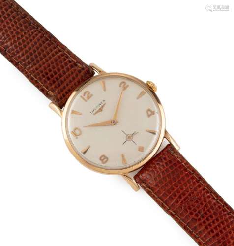 LONGINES 18ct gold cased vintage wristwatch, manual movement...