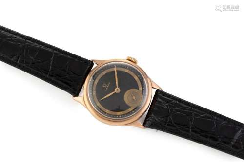 OMEGA boys size rose gold cased manual wristwatch with Roman...