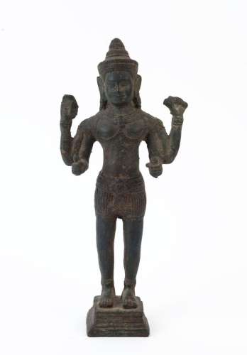 KHMER bronze statue, Cambodian origin, 19th/20th century, 25...