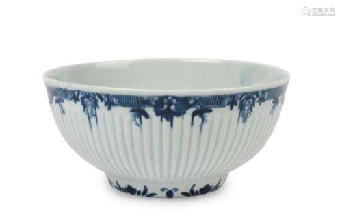WORCESTER early English blue and white porcelain bowl, circa...