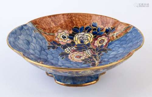 ROYAL WINTON English porcelain fruit bowl, circa 1930s, circ...