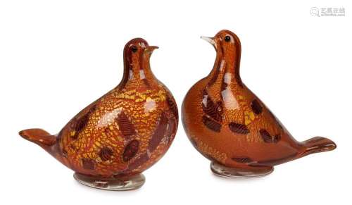 ALDO NASON "YOKOHAMA" series pair of Murano glass ...