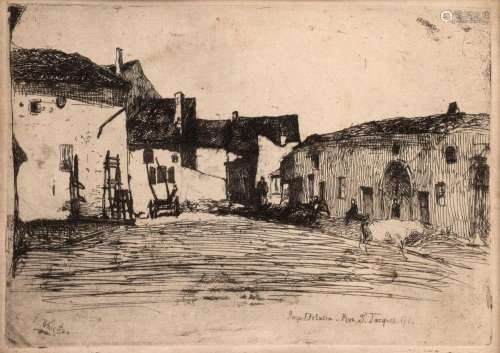 JAMES ABBOTT McNEILL WHISTLER (1834 - 1903), Rue St. Jacques...