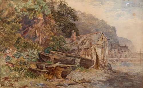 HAROLD (HARRY) BAKER (English, 1849 - 1875) Clovelly, Devon,...