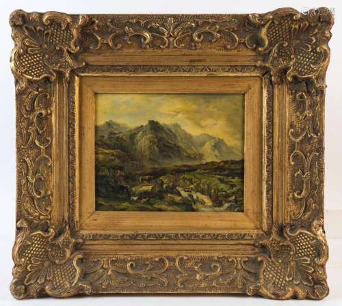 ARTIST UNKNOWN (19th Century), (European mountain landscape ...