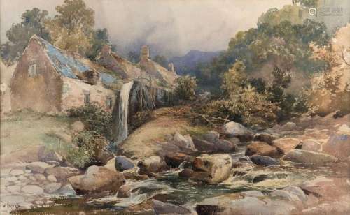 DAVID HALL McKEWAN (Britain, 1817-1873), A Mill, Scotland, w...