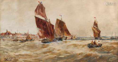 THOMAS BUSH HARDY (1842-1897), Wind Against The Tide, Elaple...