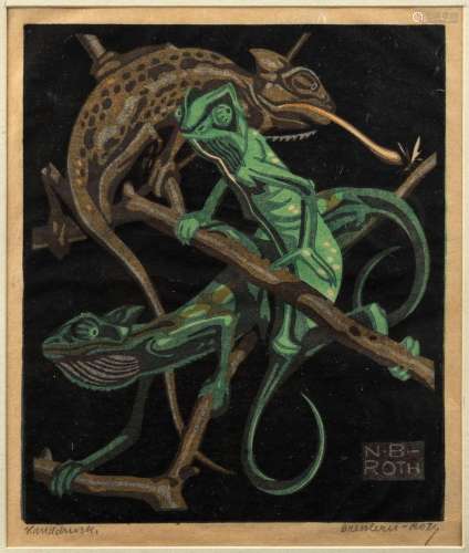 NORBERTINE VON BRESSLERN-ROTH (1891-1978), Chameleons (c.192...