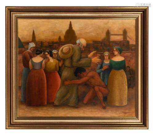  HORACE BRODZKY (1888-1969), The Prodigal, oil on canvas, si...