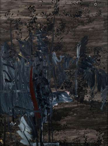 MICHAEL FRANKLIN TAYLOR (1933 - ), Blackened Trees, Oil on c...