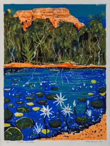  GREG MALLYON (1954 - ), Kakadu Rock Face, artist proof scre...